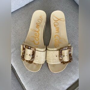 Sam Edelman Women's Cream Buckle Sandals